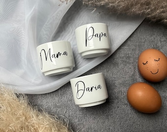 Eierbecher personalisiert -schlicht - minimalistisch -  Osterbecher - Osterfrühstück