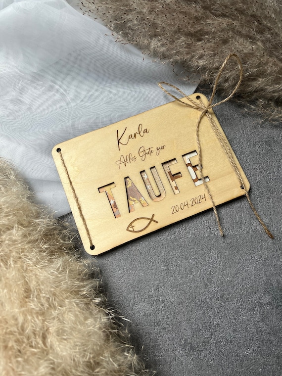 Caja De Madera Para Anunciar Embarazo - Con Grabado De Oso Y Cerradura, Incluye Cinta De Rafia