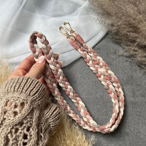 Mobile phone chain macrame boho long braided - personalized mobile phone chain \ gift idea mobile phone strap small gift - gift set