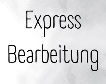 Express Bearbeitung - Versand am nächsten Werktag
