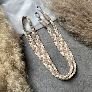 Chaîne de téléphone portable macramé boho long tressé - chaîne de téléphone portable personnalisée \ idée cadeau sangle de téléphone portable petit cadeau - coffret cadeau