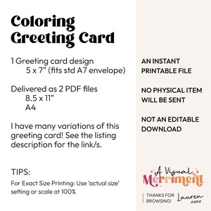 Printable Coloring Grammy Greeting Card | Flower Mother's Day Gift for ...