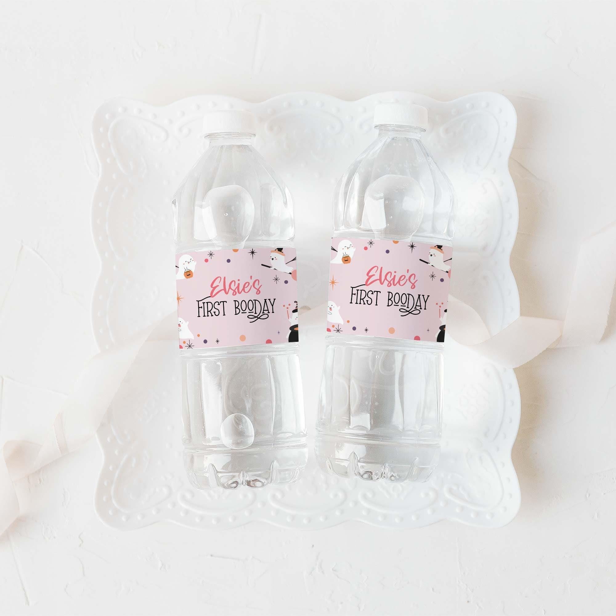 23 Halloween Printable Labels for an Unforgettable Party 19 Halloween Water Bottle Label, editable printable Girls Halloween…