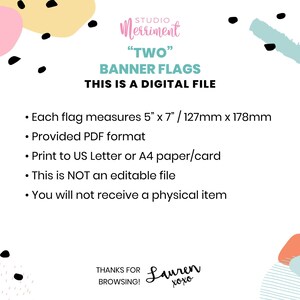 Two Dump Truck Construction Banner, printable high chair bunting | 2nd Birthday sign, baby boy photo prop party decor INSTANT DOWNLOAD C03 image 4