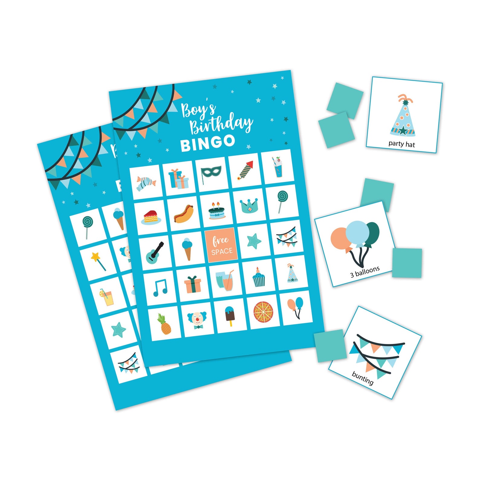 Printable Boys Birthday Game Birthday Bingo Boys Party Game - Etsy