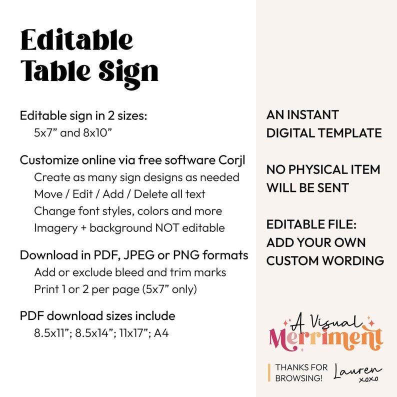 Editable 4th of July Party Sign printable template | Independence Day patriotic fireworks 8 x10 custom table decor, DIY Instant Download A01 image 5
