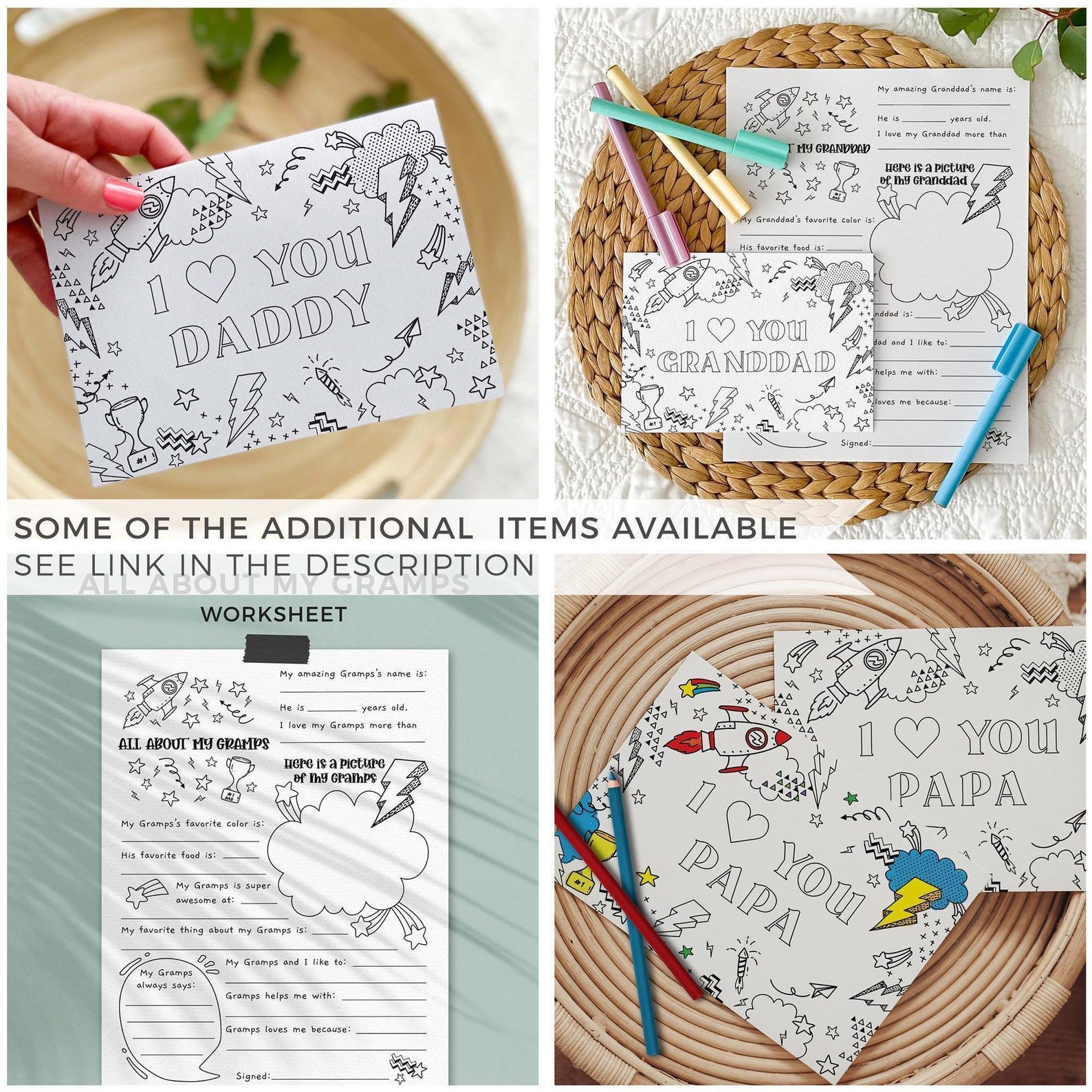 All About Papaw Father's Day Printable Gift Questionnaire | Fill in the ...
