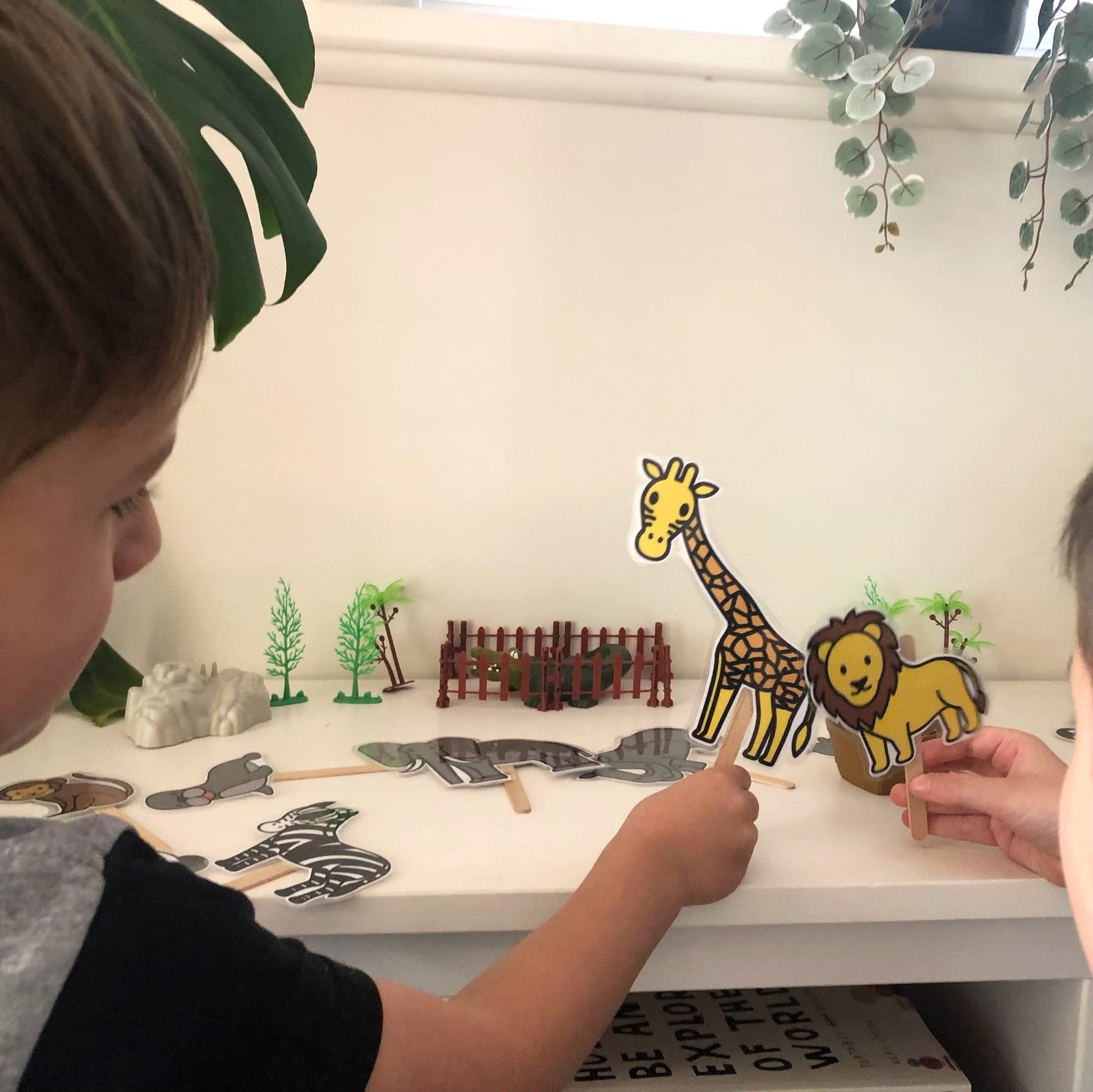 Kids Zoo Animals PUPPETS | Pop Stick Paper Puppets | Childrens Digital ...