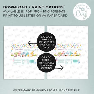 Editable Easter Candy Bar Wrapper, spring gnome printable chocolate wrap | DIY Happy Easter favor label template, instant download E04 image 4