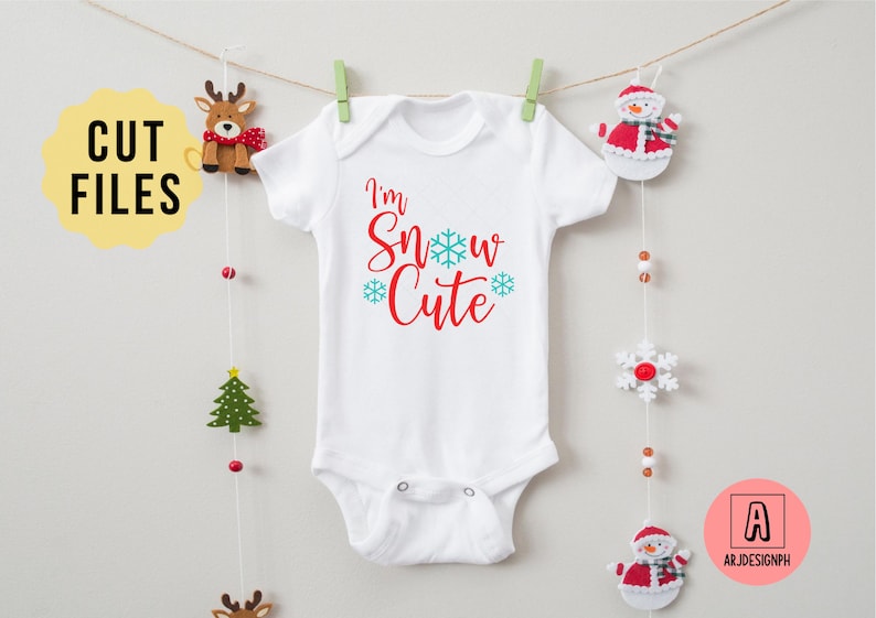 Download Im Snow Cute Svg Baby Onesie Svg Christmas Svg Snow Day | Etsy