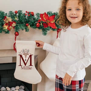 Personalised Initial Stockings, Name Stockings, Family Stockings, Matching Stockings, Luxury Christmas Stocking, Christmas Stocking for Kids
