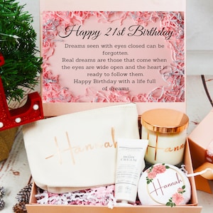 21st Birthday Gift Box, Personalised Gift Box, Happy Birthday Gift, Birthday Gift For Her, Candle Gift Set, Gift Set For Her, Gift Set