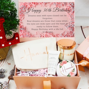 30th Birthday Gift Box, Personalised Gift Box, Happy Birthday Gift, Birthday Gift For Her, Candle Gift Set, Gift Set For Her, Gift Set