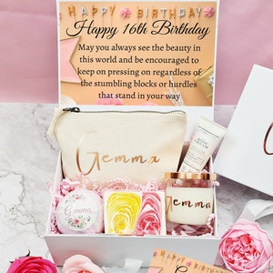 16th Birthday Gift, Happy Birthday Gift Box,Personalised Gift Box,Happy Birthday Gift,Birthday Gift For Her,Candle Gift Set,Gift Set For Her