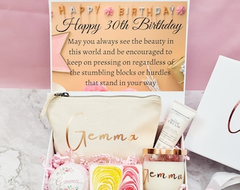 30th Birthday Gift, Personalised Gift Box, Happy Birthday Gift, Birthday Gift For Her, Candle Gift Set, Gift Set For Her, Gift Set