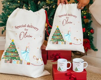 Personalised Nutcracker Santa Sack, Christmas Santa Sacks, Christmas Toy Sack, First Christmas Sack, Nutcracker Christmas Decor, Xmas Sacks
