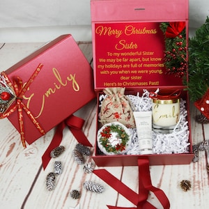 Sisters Gift Box Set: Regalo de la hermana, Regalo para la hermana, Regalo de cumpleaños de la hermana, Regalo de la hermana mayor, Regalo de Navidad para ella, Regalo de Navidad de la hermana