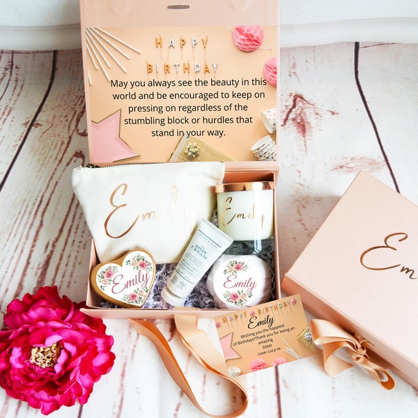 Birthday Gift for her, Personalised Gift Box, Happy Birthday Gift, Birthday Gift For Her, Candle Gift Set, Gift Set For Her, Gift Set