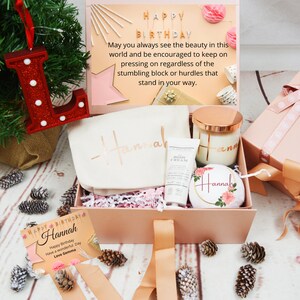 Happy Birthday Gift Box, Personalised Gift Box, Happy Birthday Gift, Birthday Gift For Her, Candle Gift Set, Gift Set For Her, Gift Set