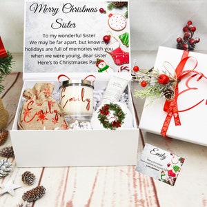 Sisters Gift Box Set: Regalo de la hermana, Regalo para la hermana, Regalo de cumpleaños de la hermana, Regalo de la hermana mayor, Regalo de Navidad para ella, Regalo de Navidad de la hermana