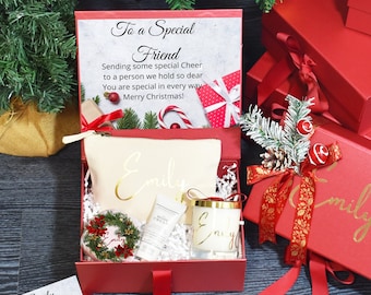Christmas Gift for Friend, Best Friend Christmas Gift Set, Christmas Gift for Her, Christmas Filled Box, Christmas Gift Box, Besties Gift