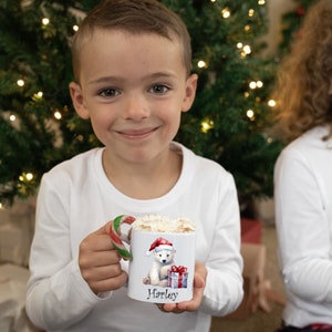 Hot Chocolate Gift Set for Kids, Christmas Hot Chocolate Mugs, Hot Cocoa Mug for Kids, Hug in a Mug Gift, Kids Stocking Stuffers, Xmas Gifts