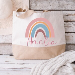 Personalised Large Tote Bag, Large Shopper Bag, Uni Bag, Personalised Jute Shopping Bag, Large Book Bag, Custom Printed Bag, Large Bag