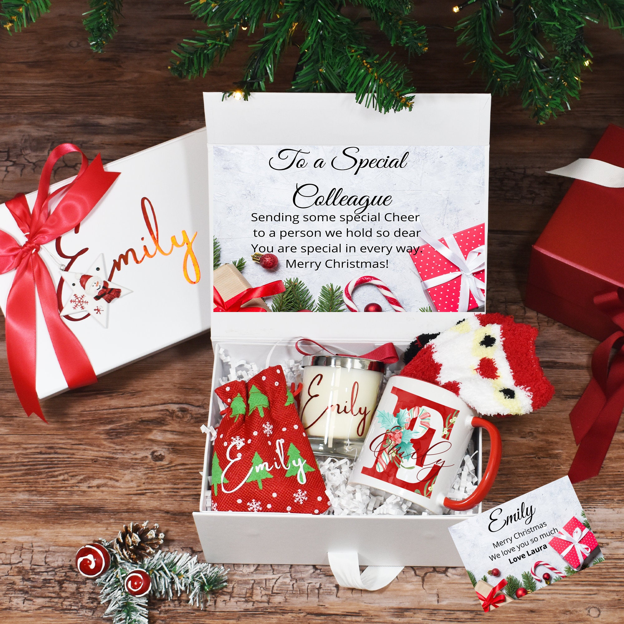 Personalized Merry Christmas Gift Box