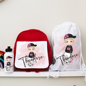 Ensemble de sac d'école personnalisé pour garçons, ensemble d'écolier, sac d'école pour garçons, ensemble de rentrée scolaire, ensembles d'école pour tout-petits, ensemble de rentrée scolaire pour garçons