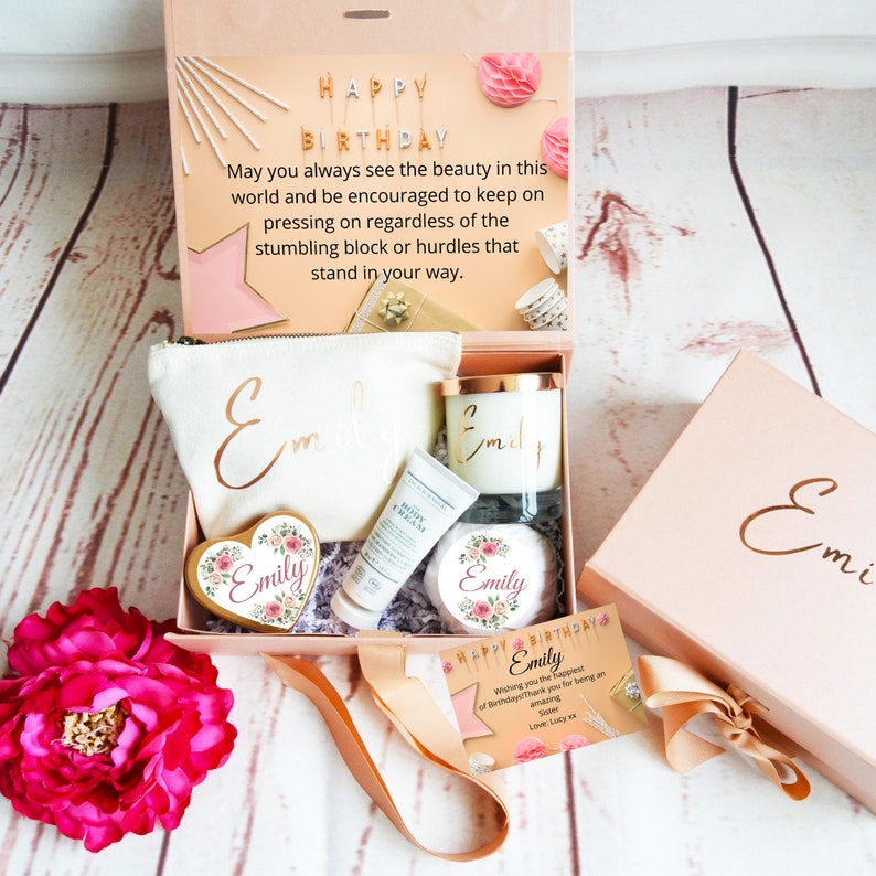 Birthday Gift for her Personalised Gift Box Happy Birthday image 1