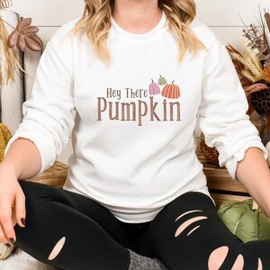 Hola, sudadera de calabaza, sudadera de otoño para mujer, puente de otoño, suéter de otoño para ella, sudadera de otoño para mujer, puente de calabaza