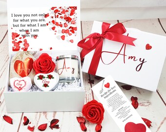 Personalised Valentines Gift for her, Gift box for her, Valentines Gift Box, Lockdown Valentines, Personalised Gift for her