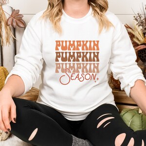 Pumpkin Season Sweatshirt for Her, Pumpkin Sweatshirt for Women, Autumn Sweatshirt for Women, Pumpkin Jumper, Pumpkin Jumpers, Autumn Jumper