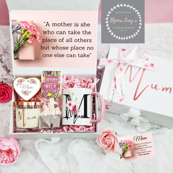 Personalised Christmas Gift Box for Mum, Personalised Gift, Christmas  Present, Mom Gift Set, Boss Gift, Gift for Mum, Red Gift Box Set 