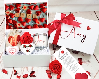 Personalised Valentines Gift for her, Gift box for her, Valentines Gift Box, Lockdown Valentines, Personalised Gift for her