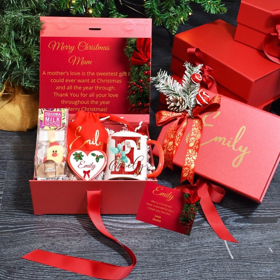 Personalised Christmas Gift Box for Mum, Personalised Gift