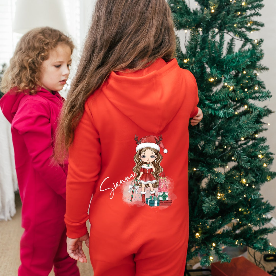 クリスマスオールインワン、カスタムキッズパジャマ、子供用クリスマス