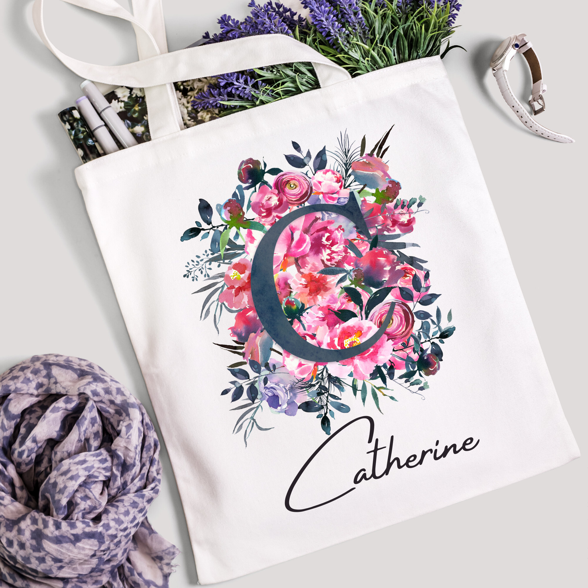 Personalisierte Alphabet Tote Bag Individuelles Geschenk Geschenk fur Sie Personalisiertes Namensgeschenk fur Tochter oder Schwester Individuelle Tote Bag Mama Geschenk Besonderes Geschenk Etsy