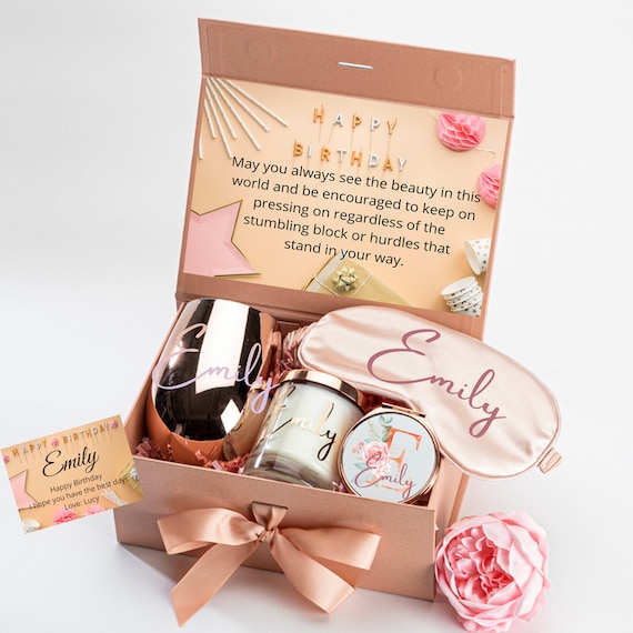 Personalised Gift Box - Birthday Gift Set Friend Birthday Gift Box Gifts  for Her Self Care Box 4