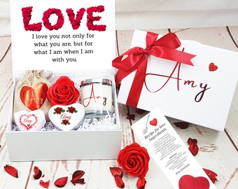 Personalised Valentines Gift for her, Gift box for her, Valentines Gift Box, Lockdown Valentines, Personalised Gift for her