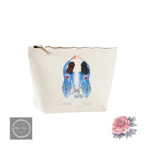 Personalised Bridesmaid Makeup Bag, Hen Night Bridesmaid Make Up Bag Gift, Personalised Bridesmaid Gifts, Wedding Bridesmaid Gift