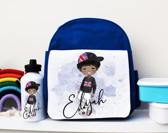 Custom Backpack for Boys, Personalised Boys Backpack, Boys Lunchbag, Boys School Bag, Boys Rucksack, Toddler Boy Backpack,Childrens Backpack