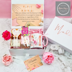 Personalised Birthday Gift, Personalised Gift Box, Happy Birthday Gift, Birthday Gift For Her, Candle Gift Set, Gift Set For Her, Gift Set