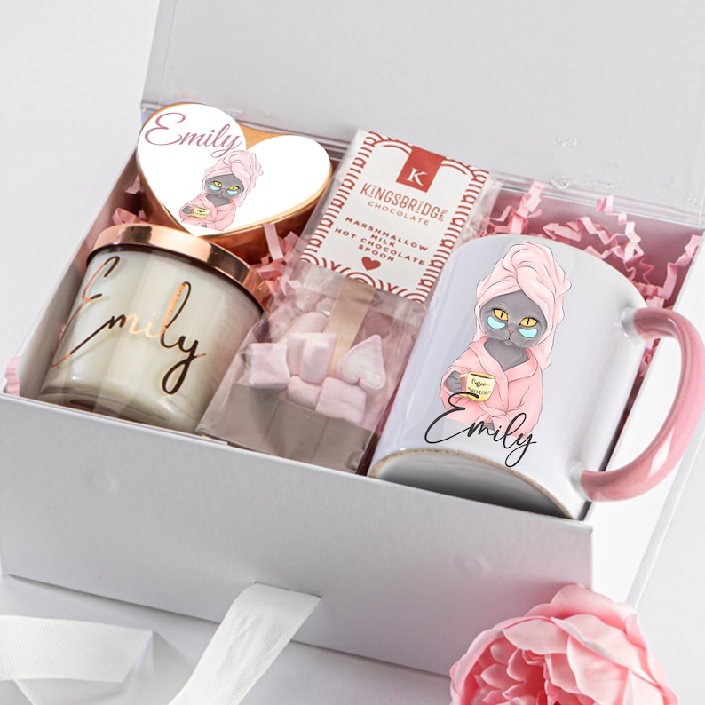 Personalised Birthday Gift, Personalised Gift Box, Happy Birthday Gift, Birthday Gift For Her, Candle Gift Set, Gift Set For Her, Gift Set zdjęcie 3