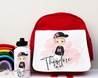 Personalised Back to School Bag, Custom Name Backpack for Boy, Back to School Backpack, Boys Rucksack, Boys School Bag, Toddler Boy Backpack