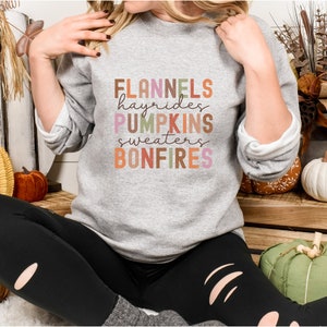 Sudadera de otoño para mujer, suéter de otoño para ella, sudadera de otoño para niñas, suéter de otoño para mujer, sudadera de amante de otoño, suéter de otoño para mujer