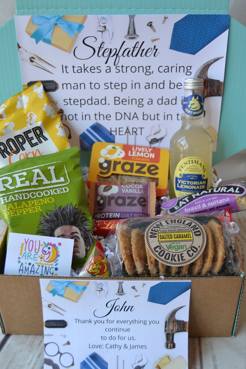 STEP DAD GIFT Snack Hamper Pack Snack Treat Box Lockdown Etsy
