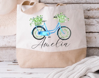 Borsa grande tote personalizzata, borsa Grande Shopper, Uni Bag, Borsa personalizzata Jute Shopping, Borsa grande libro, Borsa stampata personalizzata, Borsa grande