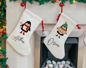 Personalised Christmas Stocking, Holiday Stocking, Name Christmas Stockings, Personalised Girl Stocking, Christmas Gifts for Kids, Xmas Gift
