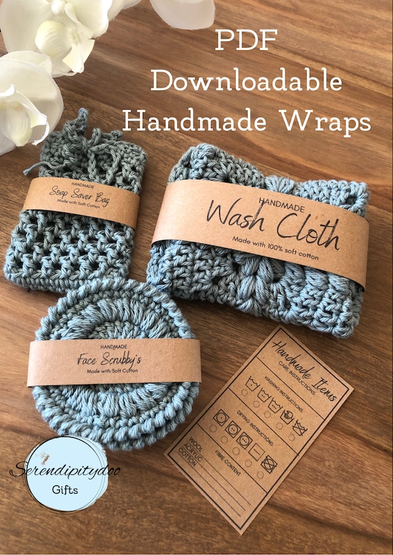 Handmade Label PDF Download Handmade Spa Bath Accessories Pack